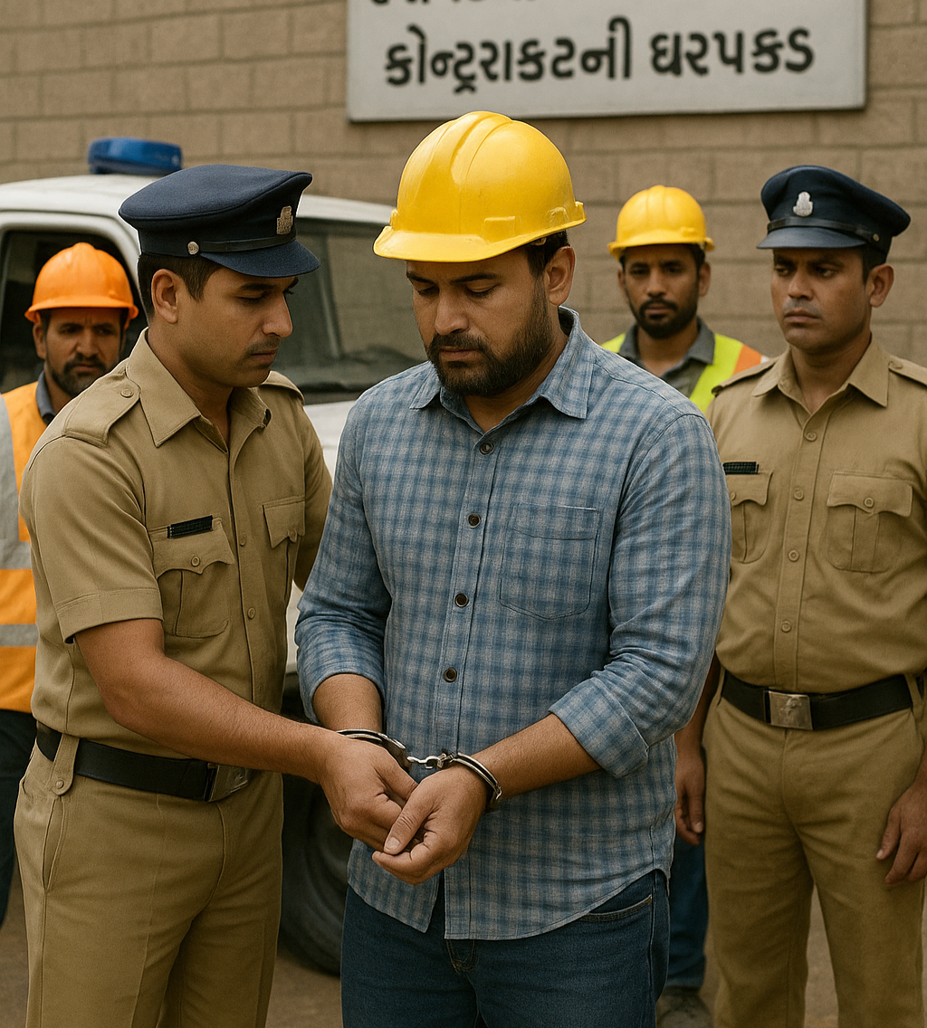 ગટરમાં ગૂંગળાઈ જવાથી 2 શ્રમિકનાં મોતના મામલે કોન્ટ્રાક્ટરની ધરપકડ